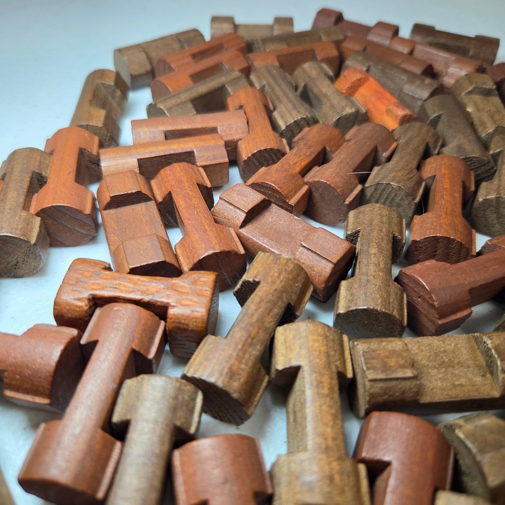 Lincoln Logs Craft Lot Single Notch Short Small‎ Building Blocks